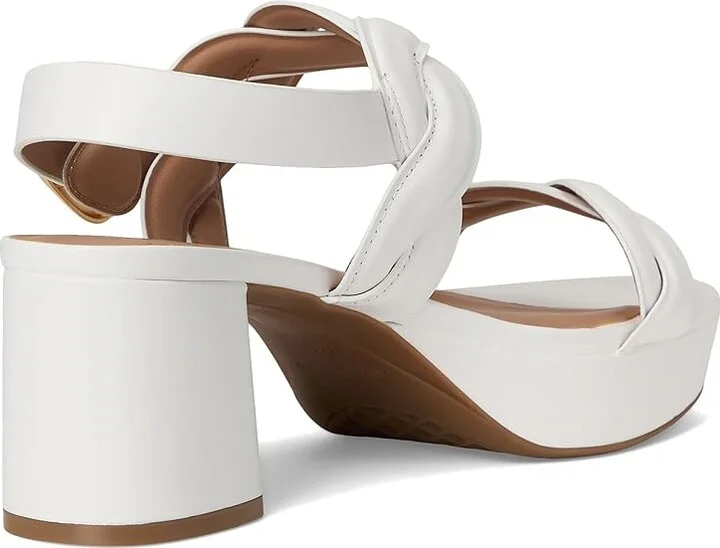 Aerosoles Camea Women's Wedge Shoes Bright White Leather : 9.5 W, Faux Leather - Image 4