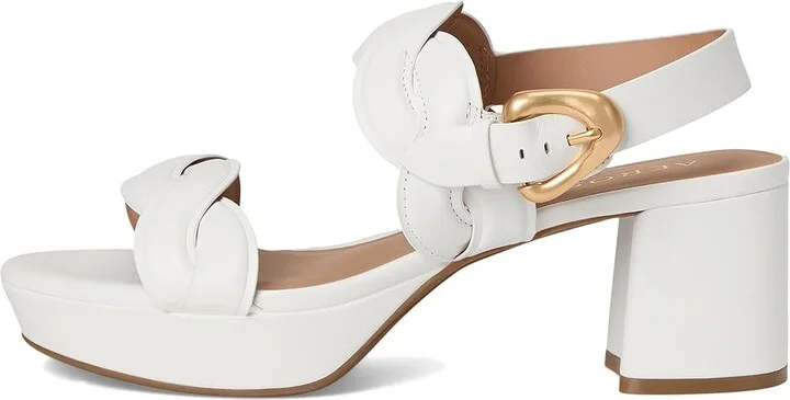 Aerosoles Camea Women's Wedge Shoes Bright White Leather : 9.5 W, Faux Leather - Image 6