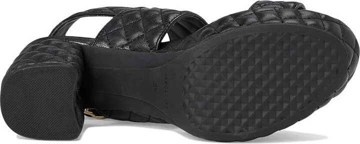Aerosoles Camera Qui Women's Sandals Black Quilted Leather : 6 B - Medium, Leather/Rubber - Image 3