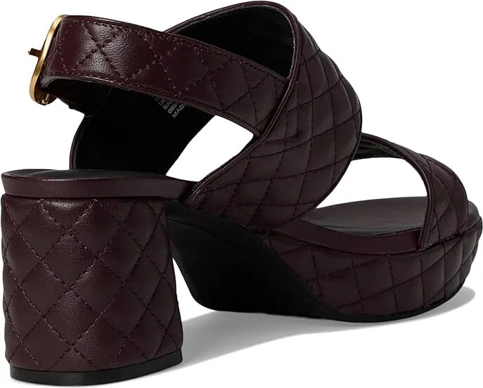 Aerosoles Camera Qui Women's Sandals Black Quilted Leather : 6 B - Medium, Leather/Rubber - Image 10