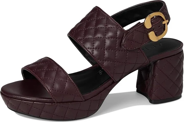 Aerosoles Camera Qui Women's Sandals Black Quilted Leather : 6 B - Medium, Leather/Rubber - Image 11