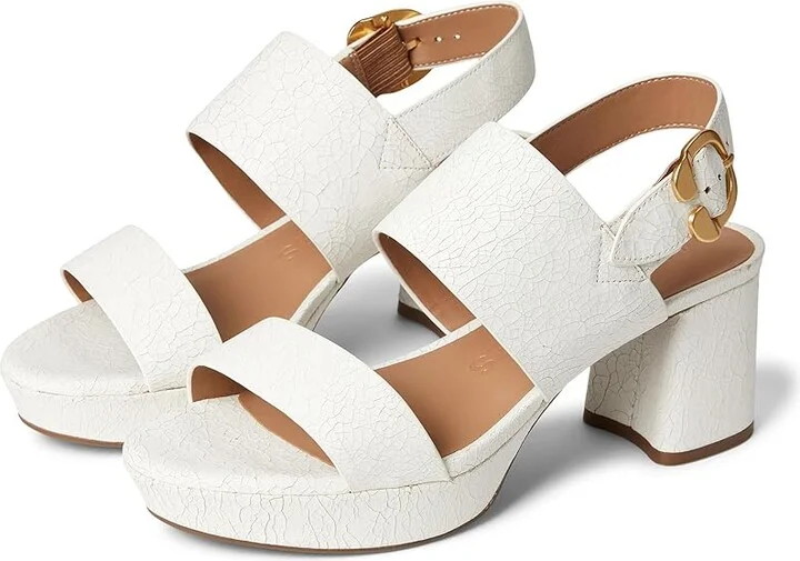 White Crackled Leather