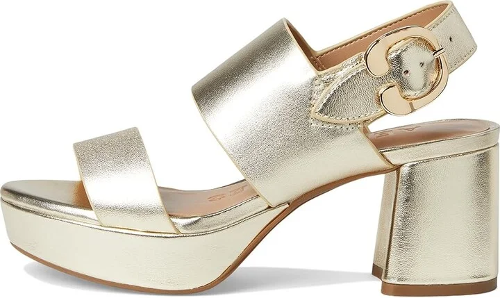 Aerosoles Camera Women's Shoes Gold Metallic Leather : 5 B - Medium - Image 6