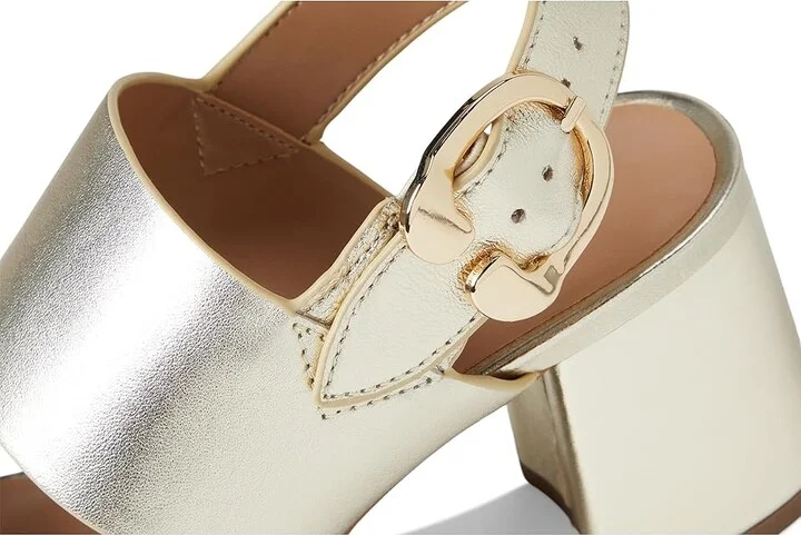Aerosoles Camera Women's Shoes Gold Metallic Leather : 5 B - Medium - Image 7