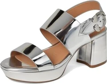 Aerosoles Camera Women's Shoes Silver Metallic : 5 B - Medium, Leather - Image 5
