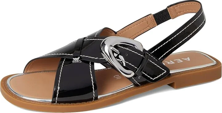 Aerosoles Cassa Women's Sandals Black Patent Faux Leather : 8.5 M - Image 5