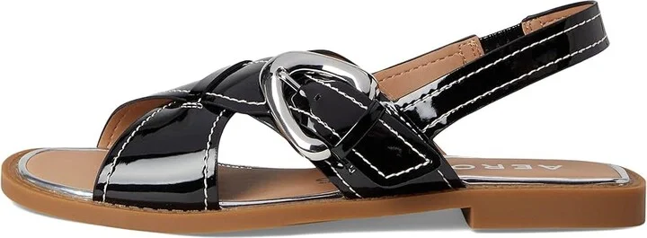 Aerosoles Cassa Women's Sandals Black Patent Faux Leather : 8.5 M - Image 6