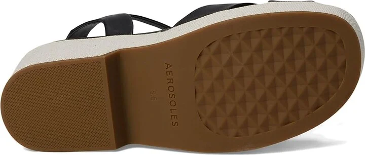 Aerosoles Chabella Women's Wedge Shoes Gold Metallic Textured Faux Leather : 6 M - Image 9