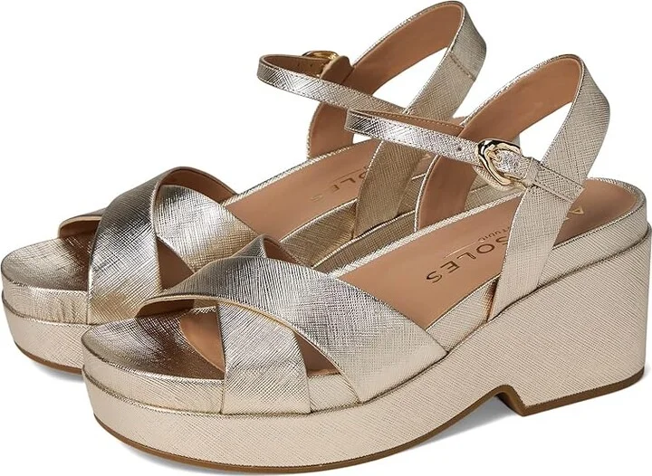 Gold Metallic Textured Faux Leather
