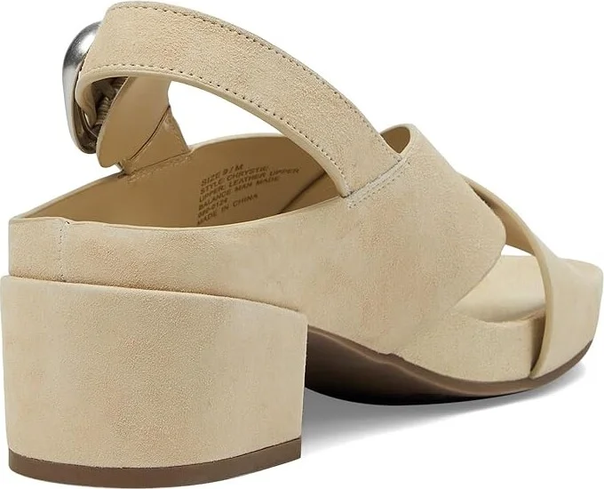 Aerosoles Chrystie Women's Sandals Pale Khaki Suede : 5.5 B - Medium, Leather - Image 4
