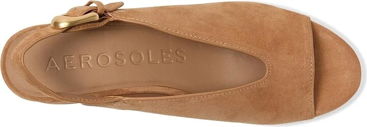 Aerosoles Cornelia Women's Wedge Shoes Tan Suede : 8.5 M - Image 2