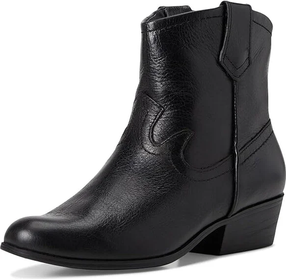 Aerosoles Credo Women's Boots Black Burnished Leather : 9.5 B - Medium, Suede - Image 5