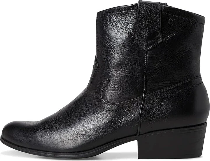 Aerosoles Credo Women's Boots Black Burnished Leather : 9.5 B - Medium, Suede - Image 6