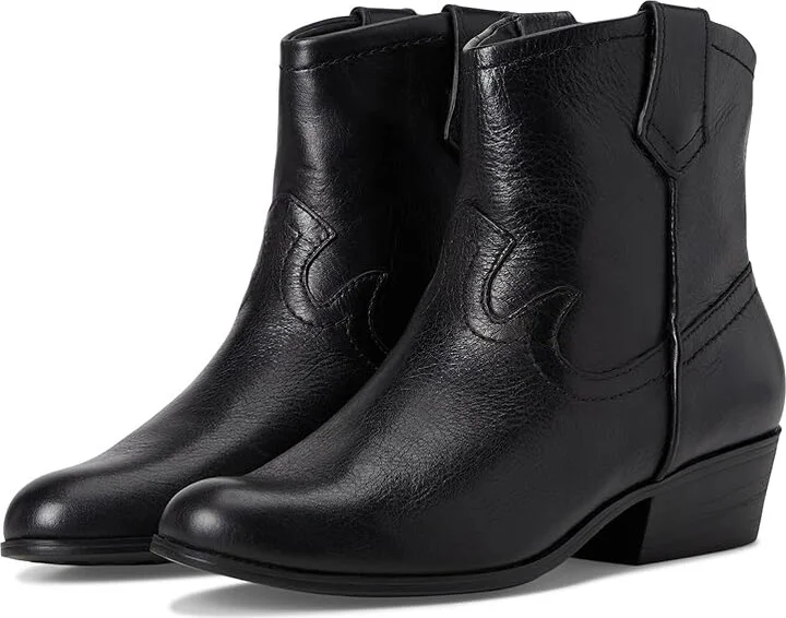 Aerosoles Credo Women's Boots Black Burnished Leather : 9.5 B - Medium, Suede