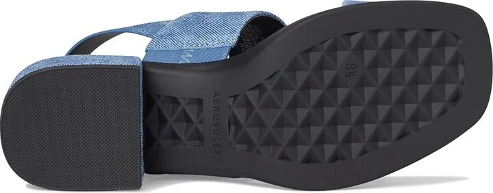 Aerosoles Dantay Women's Wedge Shoes Blue Jean Denim Suede : 8 M, Faux Leather - Image 3