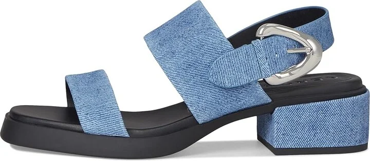 Aerosoles Dantay Women's Wedge Shoes Blue Jean Denim Suede : 8 M, Faux Leather - Image 6