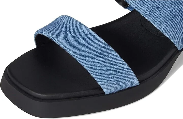 Aerosoles Dantay Women's Wedge Shoes Blue Jean Denim Suede : 8 M, Faux Leather - Image 7