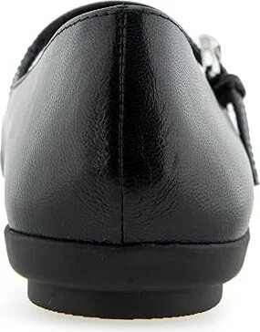 Aerosoles Diva Women's Flat Shoes Black Shiny Leather : 8 B - Medium - Image 3