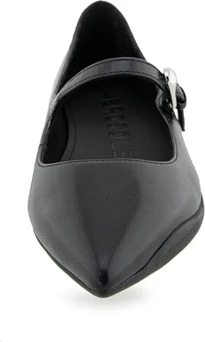 Aerosoles Diva Women's Flat Shoes Black Shiny Leather : 8 B - Medium - Image 4
