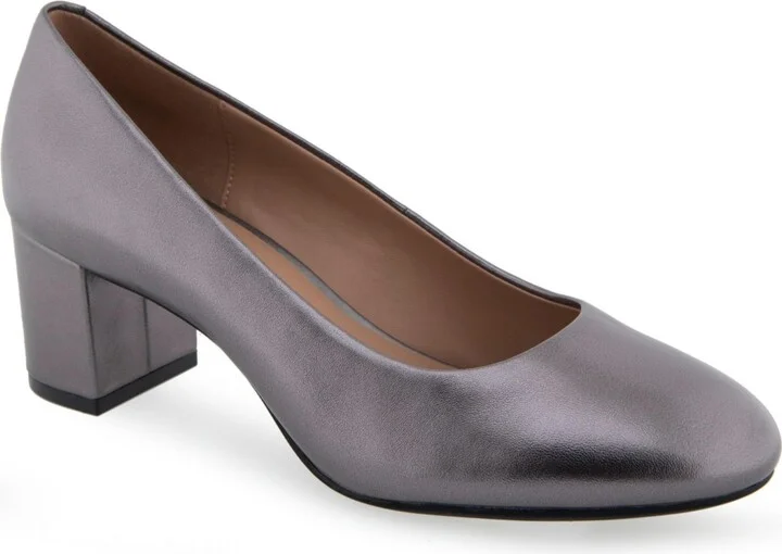 Gunmetal Metal Leather