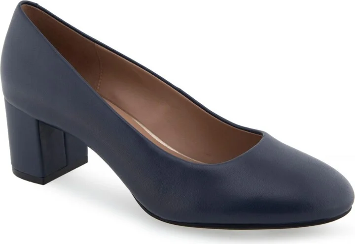 Navy Leather