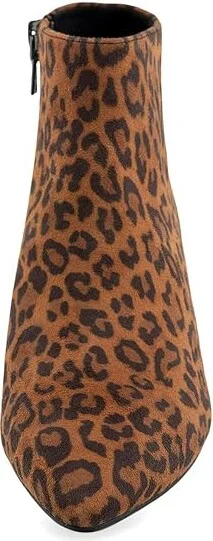 Aerosoles Edith Women's Boots Camel Leoaprd Faux Suede : 5 B - Medium, Leather/Rubber - Image 2