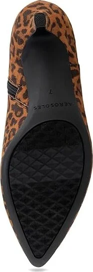 Aerosoles Edith Women's Boots Camel Leoaprd Faux Suede : 5 B - Medium, Leather/Rubber - Image 3