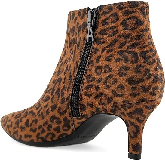 Aerosoles Edith Women's Boots Camel Leoaprd Faux Suede : 5 B - Medium, Leather/Rubber - Image 4