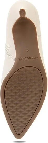 Aerosoles Edith Women's Boots Eggnog Faux Leather : 9.5 B - Medium, Leather/Rubber - Image 3