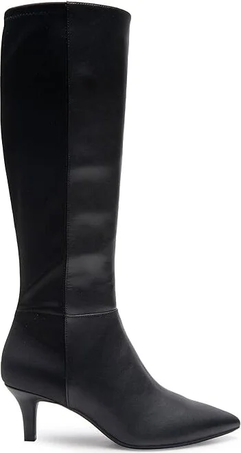 Aerosoles EPIC2 Kitten Heel Tall Boot Women's Boots Black Faux Leather : 6 B - Medium, Synthetic - Image 6