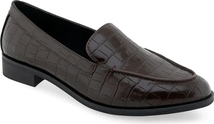 Dark Brown Croc Print