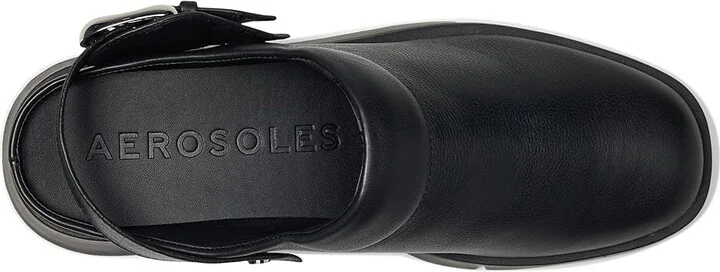 Aerosoles Fox Women's Slippers Black Leather : 9.5 B - Medium - Image 2