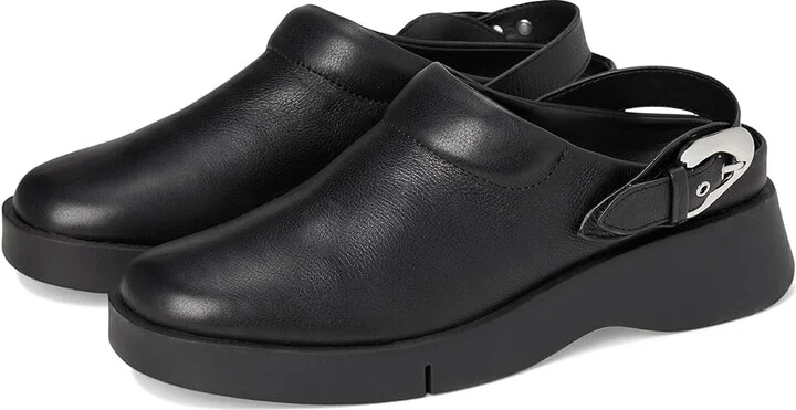 Aerosoles Fox Women's Slippers Black Leather : 9.5 B - Medium