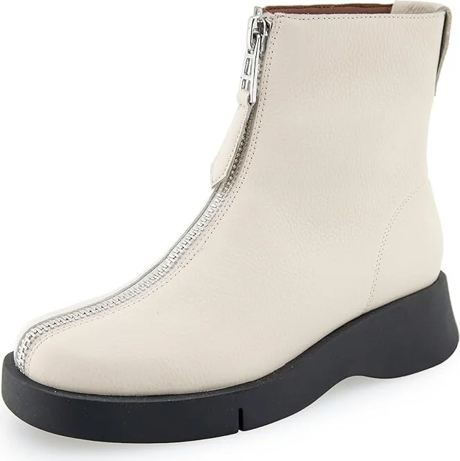 Aerosoles Francis Women's Boots Eggnog Pebbled Leather : 9 B - Medium - Image 5