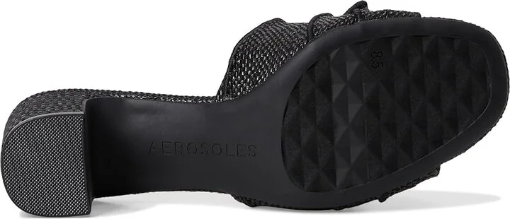 Aerosoles Gabrielle Women's Wedge Shoes Black Raffia : 6 M, Faux Leather - Image 3