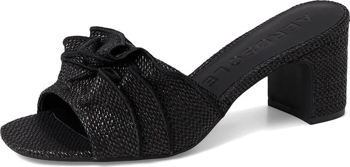 Aerosoles Gabrielle Women's Wedge Shoes Black Raffia : 6 M, Faux Leather - Image 5
