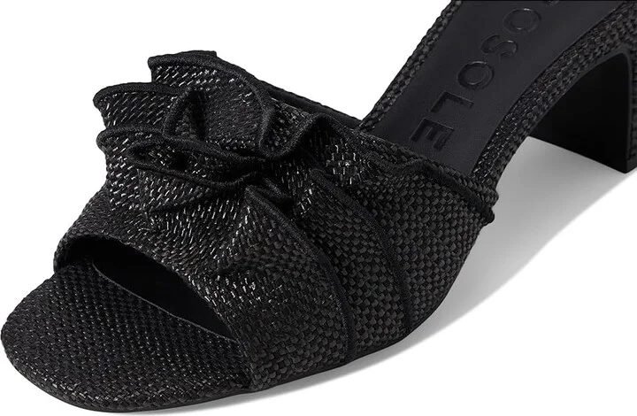 Aerosoles Gabrielle Women's Wedge Shoes Black Raffia : 6 M, Faux Leather - Image 7