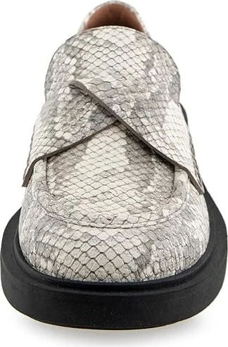 Aerosoles Garett Women's Flat Shoes Roccia Snake Print Embossed Leather : 6.5 B - Medium - Image 4