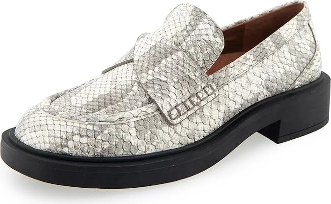 Aerosoles Garett Women's Flat Shoes Roccia Snake Print Embossed Leather : 6.5 B - Medium - Image 5