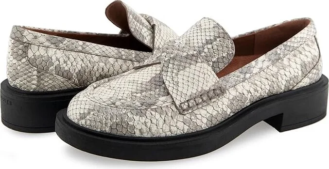 Aerosoles Garett Women's Flat Shoes Roccia Snake Print Embossed Leather : 6.5 B - Medium