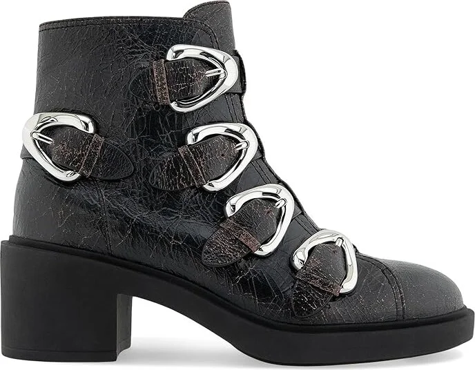 Aerosoles Gavyn Women's Boots Black Crackled Leather : 7 B - Medium, Leather/Rubber - Image 6