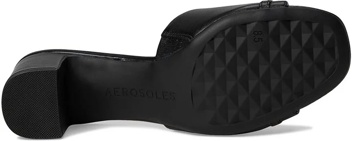 Aerosoles Gela Women's Wedge Shoes Black Leather : 9.5 M, Faux Leather - Image 3