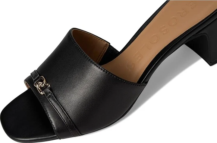 Aerosoles Gela Women's Wedge Shoes Black Leather : 9.5 M, Faux Leather - Image 7