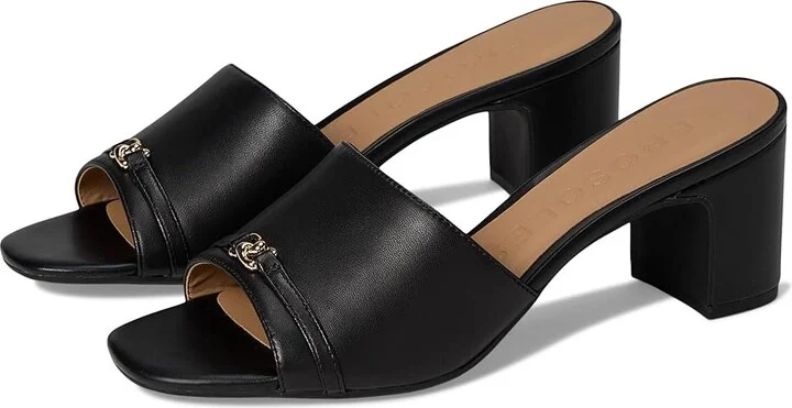 Aerosoles Gela Women's Wedge Shoes Black Leather : 9.5 M, Faux Leather