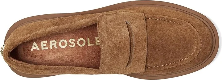 Aerosoles Gelso Women's Flat Shoes Tobacco Suede : 7.5 B - Medium, Polyester - Image 2