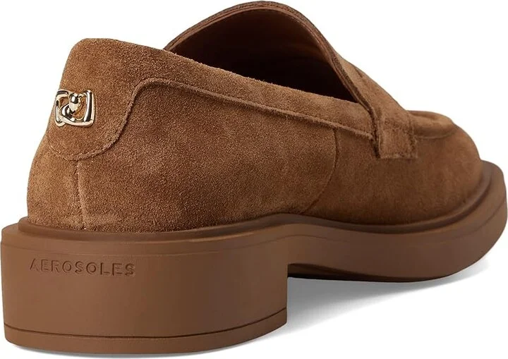 Aerosoles Gelso Women's Flat Shoes Tobacco Suede : 7.5 B - Medium, Polyester - Image 4