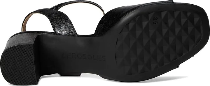 Aerosoles Gerda Women's Wedge Shoes Black Shiny Leather : 7 M, Faux Leather - Image 3
