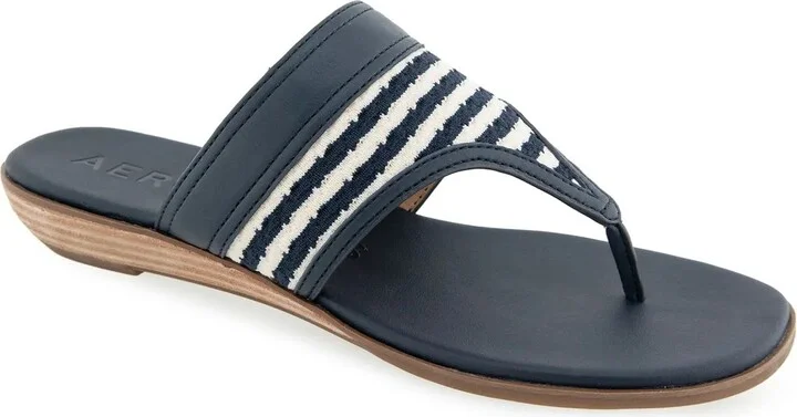 Navy Striped Fabric