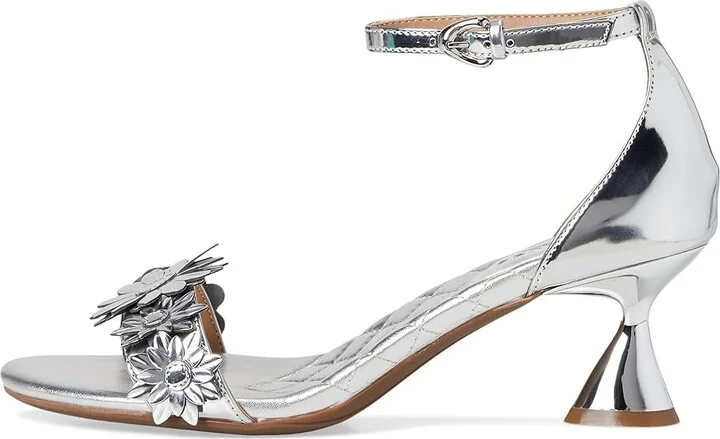 Aerosoles Jazzier Women's Wedge Shoes Silver Mirror Floral Faux Leather : 7.5 M - Image 6