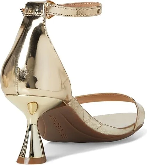 Aerosoles Jazzy Women's Wedge Shoes Gold Mirror Metallic Faux Leather : 11 M - Image 4